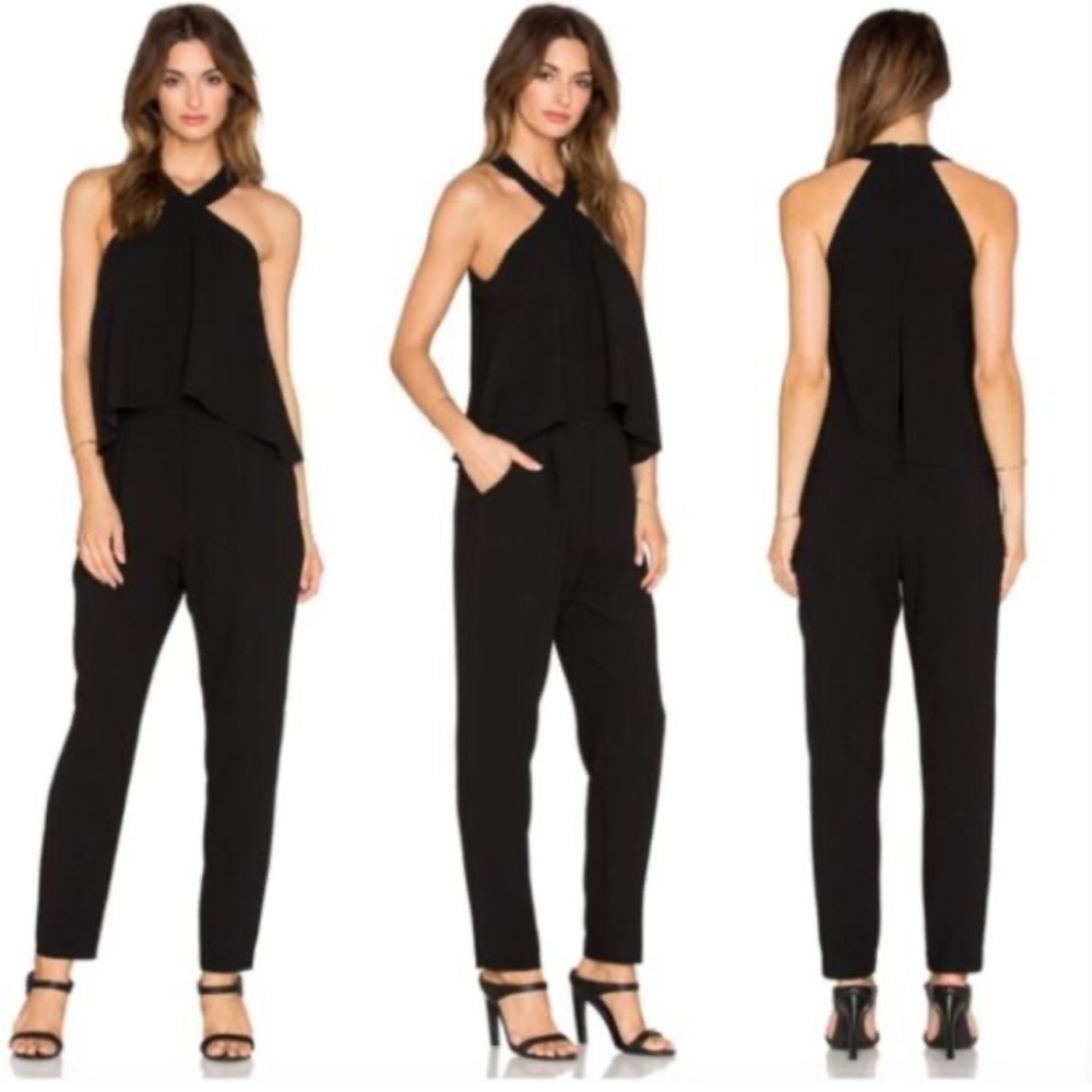 Trina Turk Black Halter Jumpsuit